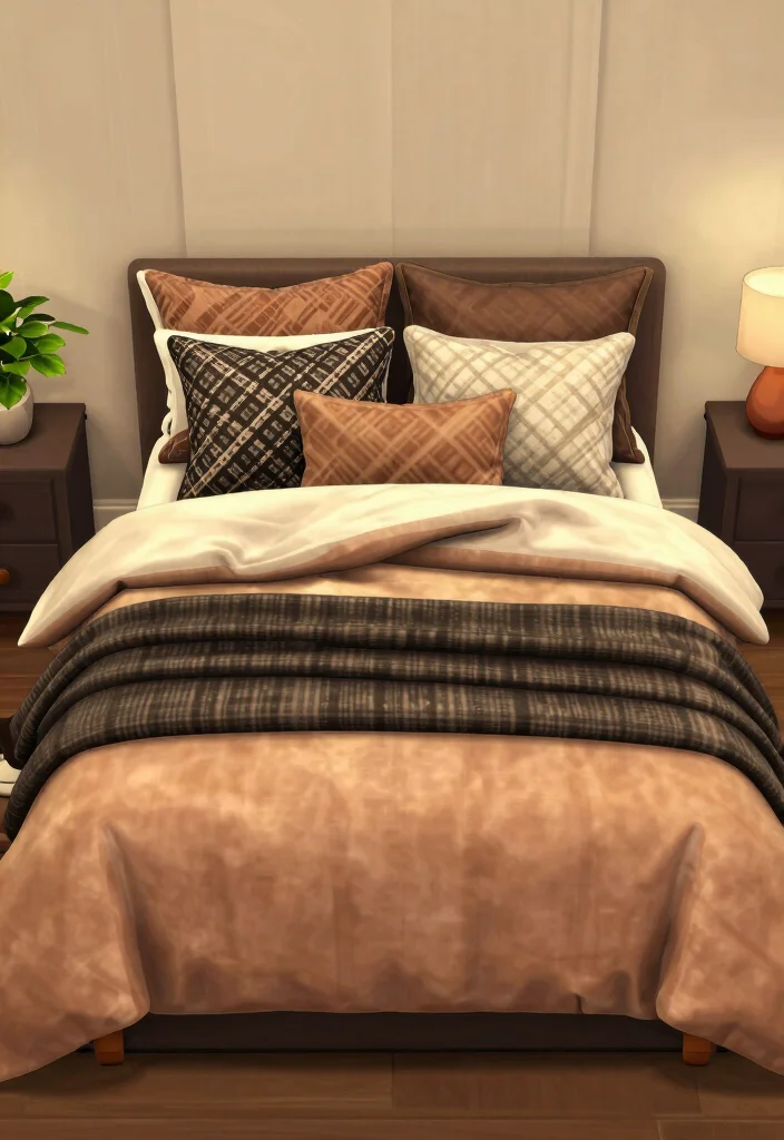 18 Bloxburg Parents Bedroom Ideas: Elegant Game Inspired Design - 12. Stylish Bedding 1