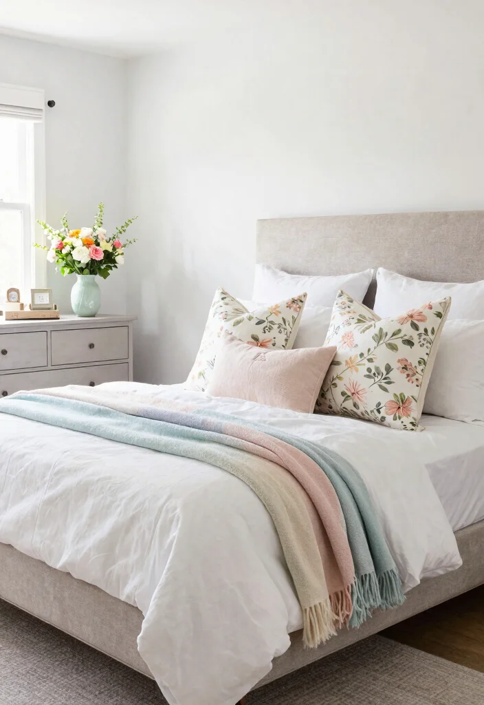 18 Modern Farmhouse Bedroom Master Suite Ideas for a Cozy, Elegant Style - 17. Seasonal Decor Changes 1