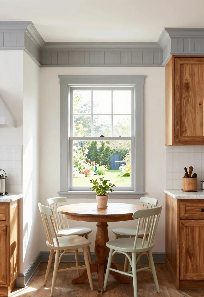 12 Ceiling Crown Molding Ideas That Hide Rough Drywall Seams - 3. Beadboard Crown Molding 1