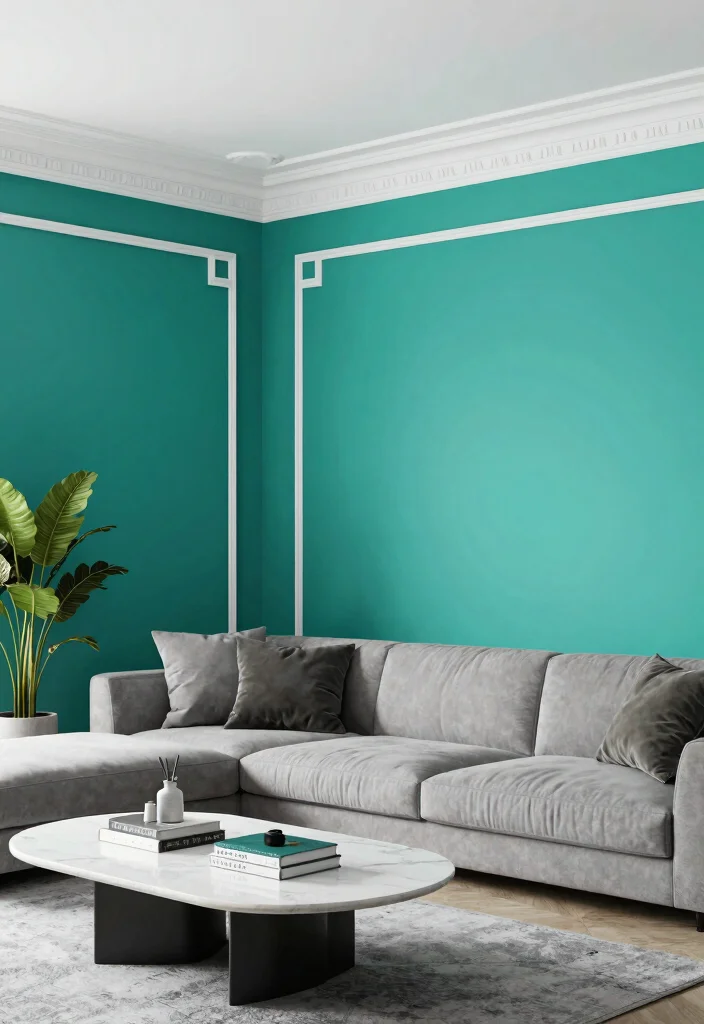 12 Ceiling Crown Molding Ideas That Hide Rough Drywall Seams - 4. Geometric Crown Molding 1