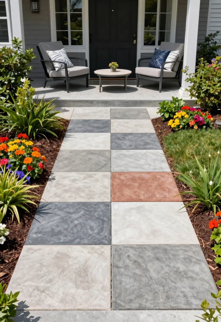 12 Front Porch Tile Ideas That Don't Crack in Freeze-Thaw - 3. Concrete Pavers 1
