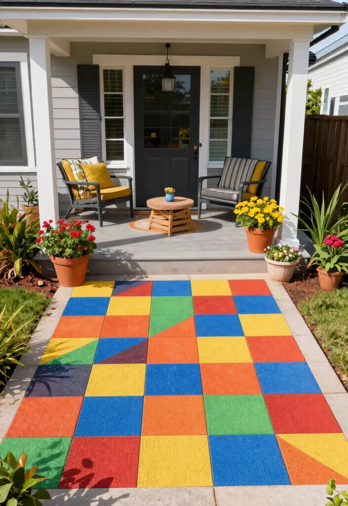 12 Front Porch Tile Ideas That Don't Crack in Freeze-Thaw - 6. Rubber Tiles 1