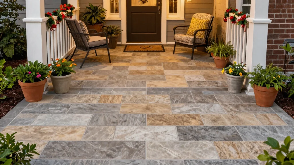 12 Front Porch Tile Ideas That Don't Crack in Freeze-Thaw