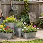 12 Galvanized Planter Concepts That Add Farmhouse Charm on a Budget