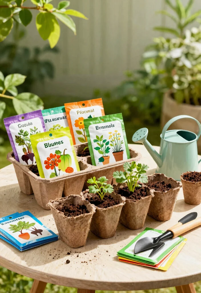 12 Gardening Gift Basket Ideas for Plant Lovers Who Have Everything - 1. Organic Seed Starter Kit 1