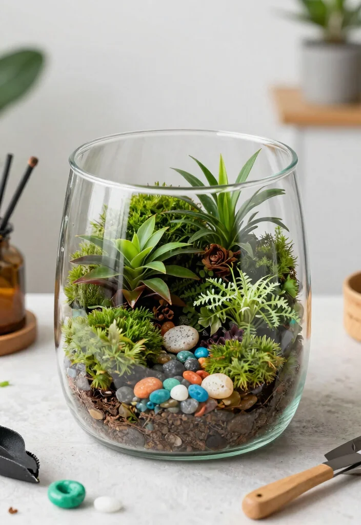 12 Gardening Gift Basket Ideas for Plant Lovers Who Have Everything - 5. DIY Terrarium Kit 1