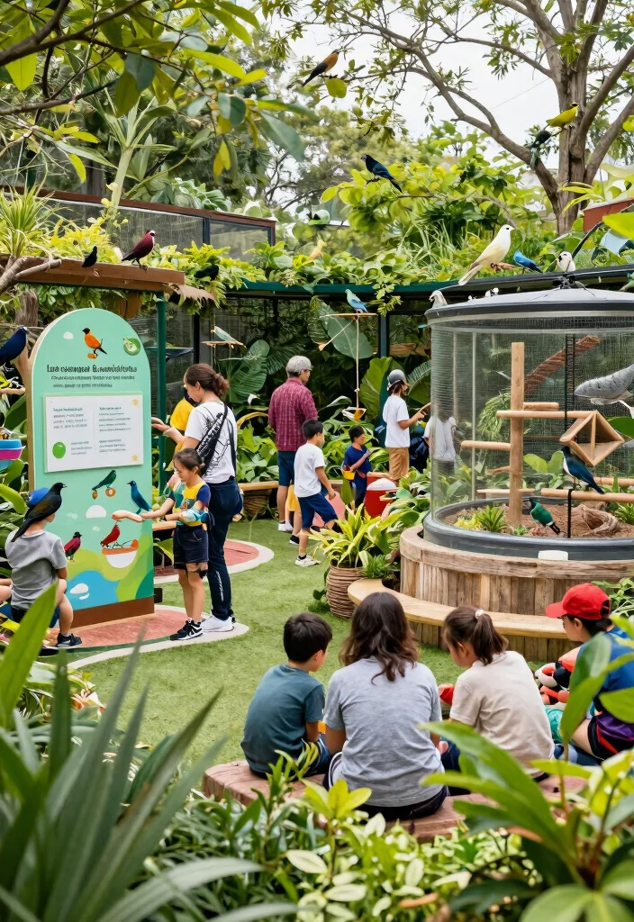 12 Outdoor Aviary Ideas That Protect Birds From Predators and Weather - 12. Community-Inspired Aviaries 1