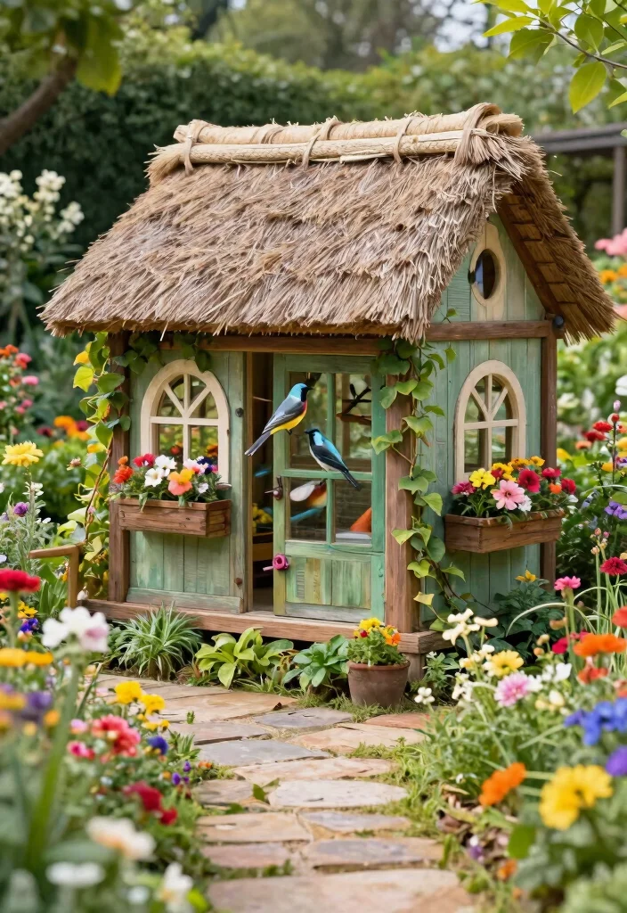 12 Outdoor Aviary Ideas That Protect Birds From Predators and Weather - 3. Charming Cottage-Style Aviaries 1