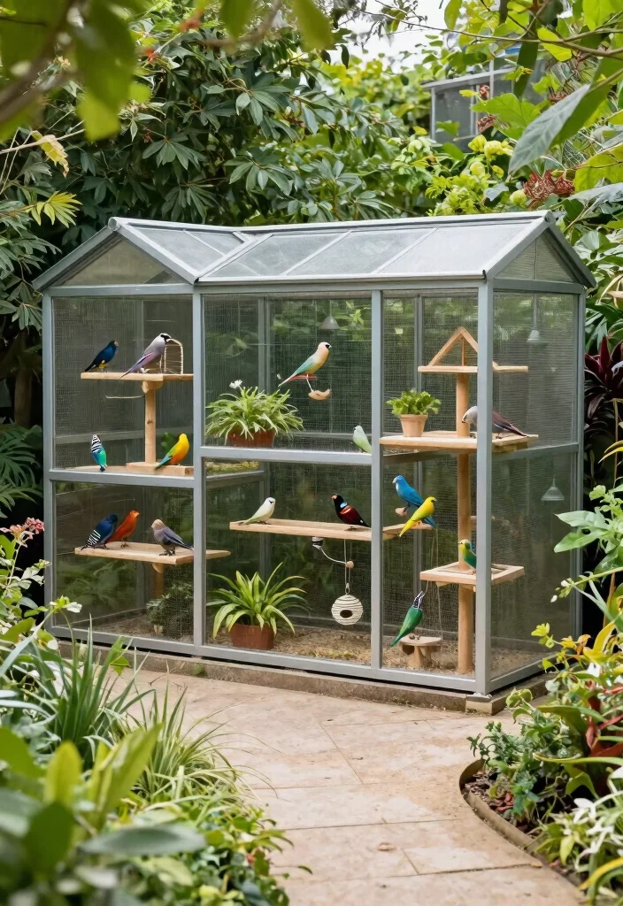 12 Outdoor Aviary Ideas That Protect Birds From Predators and Weather - 4. Spacious Modular Designs 1