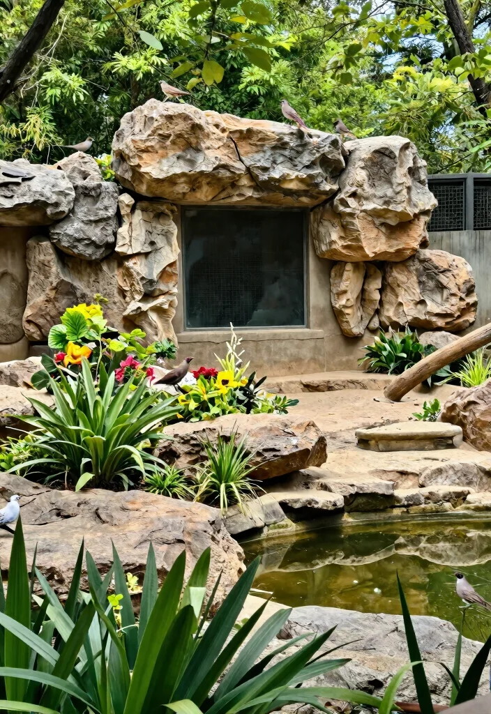 12 Outdoor Aviary Ideas That Protect Birds From Predators and Weather - 5. Natural Landscaping Integration 1