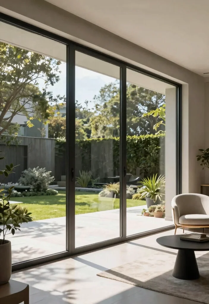 12 Patio Door Coverings That Block Heat Without Blocking Light - 10. Window Film: Sleek and Shiny 1