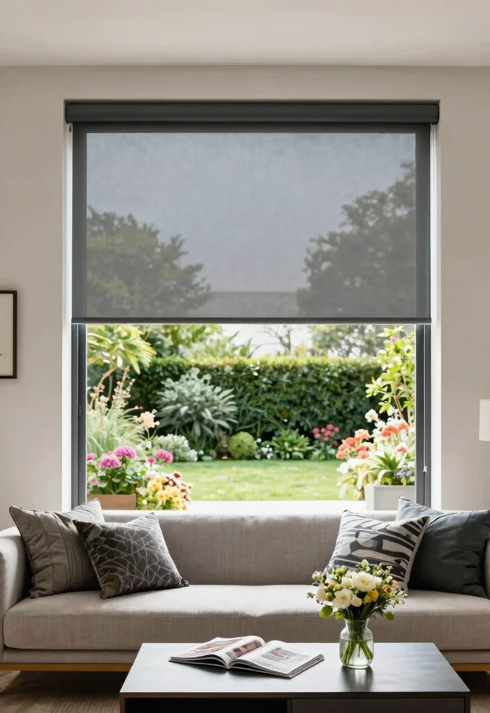 12 Patio Door Coverings That Block Heat Without Blocking Light - 2. Roller Shades: Simple and Efficient 1