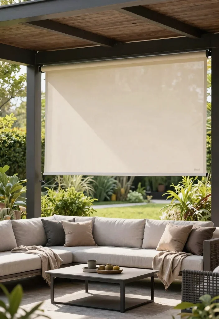 12 Patio Door Coverings That Block Heat Without Blocking Light - 4. Outdoor Roller Shades: Patio Protection 1