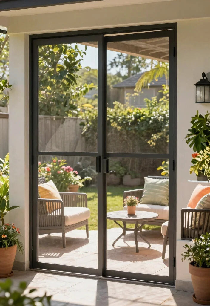 12 Patio Door Coverings That Block Heat Without Blocking Light - 8. Magnetic Screens: Cool Breezes without Bugs 1