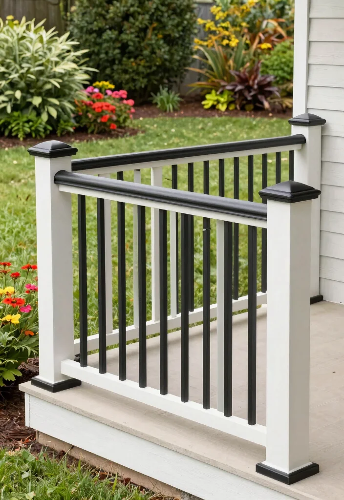 12 Porch Step Railing Ideas That Meet Code and Boost Curb Appeal - 11. Customizable Modular Railings 1