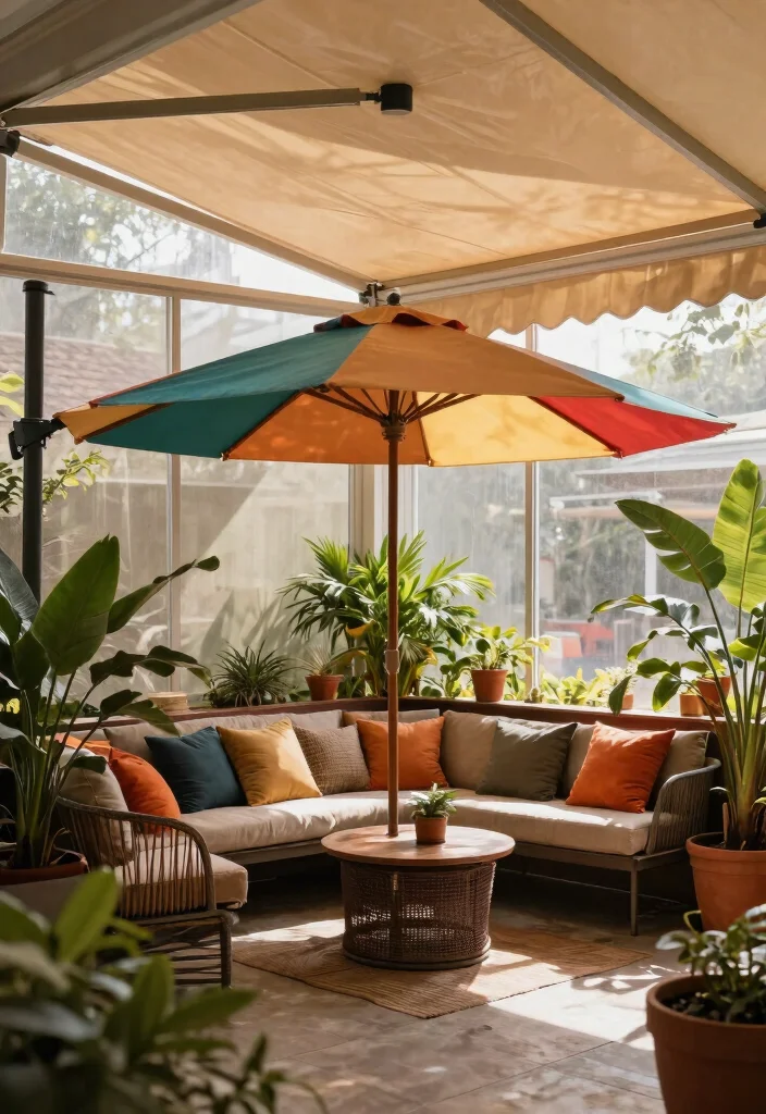 12 Screened In Patio Ideas That Keep Bugs Out Without Blocking Views - 10. Shade Solutions for Comfort 1
