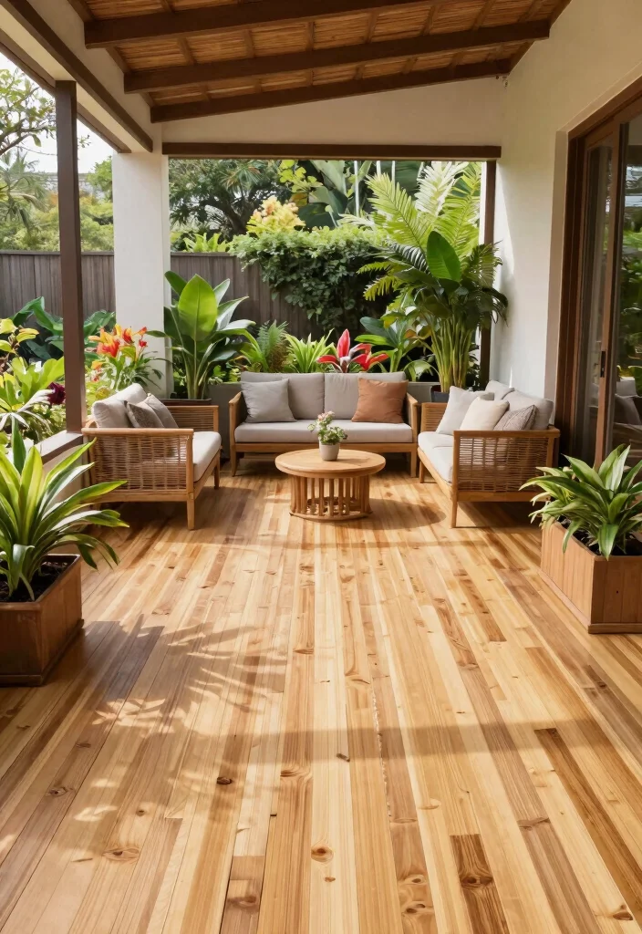 12 Screened In Patio Ideas That Keep Bugs Out Without Blocking Views - 7. Sustainable Flooring Options 1