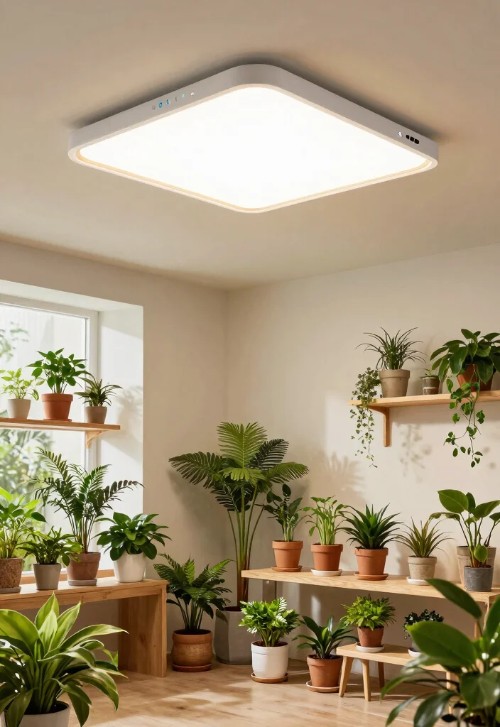 14 Ceiling Lamp Design Ideas That Light the Whole Room Evenly - 12. Multi-Functional Ceiling Lamps for Versatile Use 1