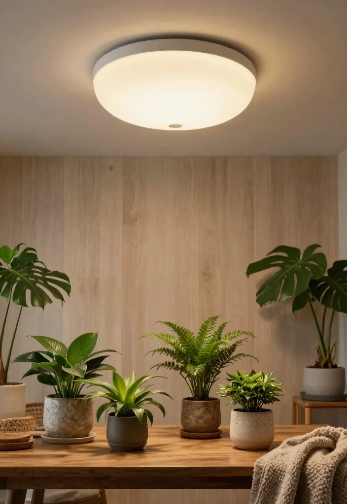 14 Ceiling Lamp Design Ideas That Light the Whole Room Evenly - 2. Flush Mount Ceiling Lights for Subtle Elegance 1