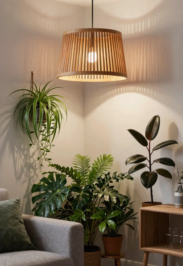 14 Ceiling Lamp Shade Ideas That Soften Harsh Bulbs and Add Style - 10. Laser-Cut Wooden Shades 1