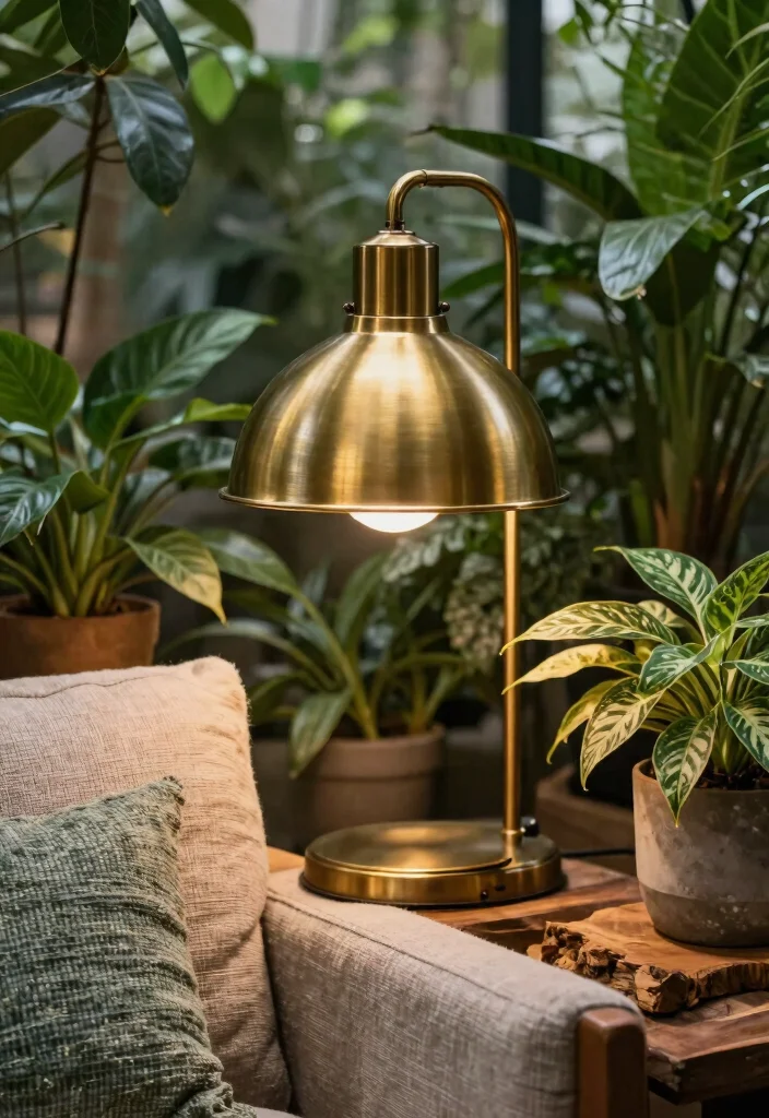 14 Ceiling Lamp Shade Ideas That Soften Harsh Bulbs and Add Style - 11. Vintage Metal Shades 1