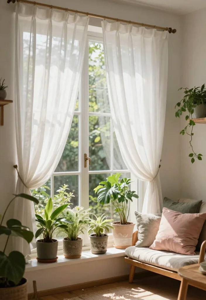 14 Ceiling Lamp Shade Ideas That Soften Harsh Bulbs and Add Style - 2. Sheer Fabric Shades 1