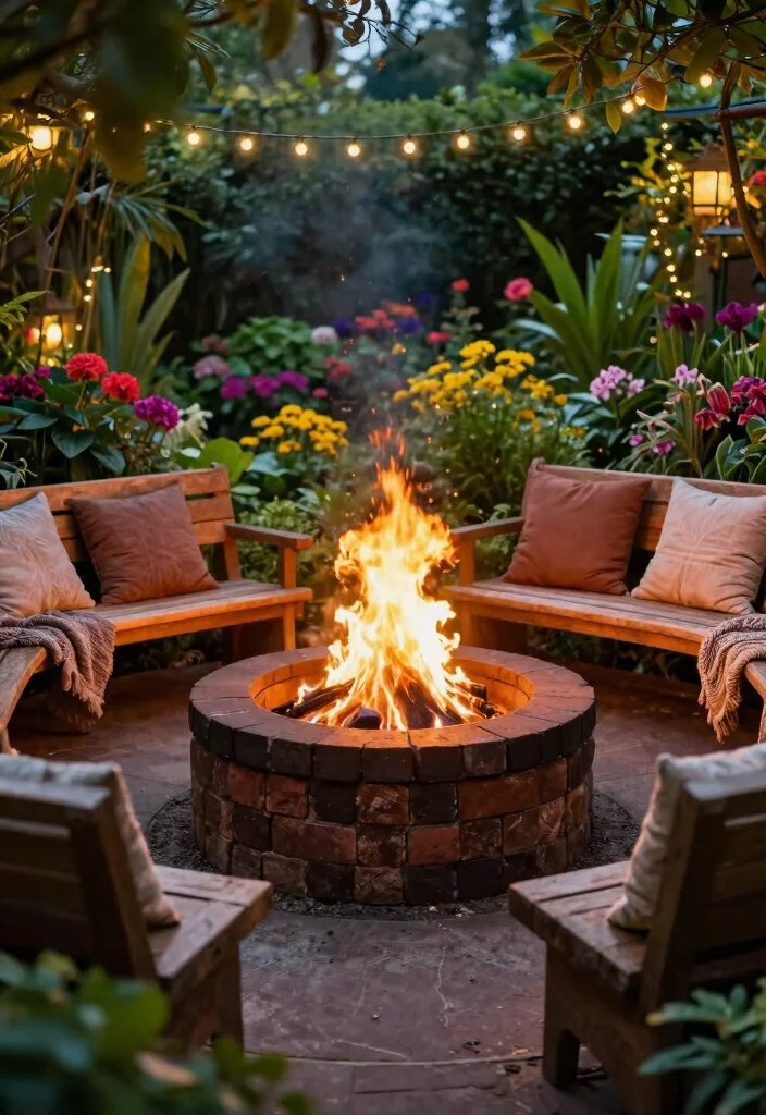 14 Cinder Block Fire Pit Ideas You Can Build This Weekend - 2. Circular Cinder Block Fire Pit 1