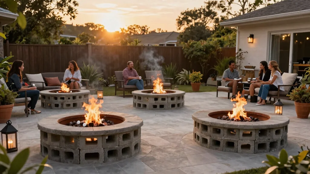 14 Cinder Block Fire Pit Ideas You Can Build This Weekend