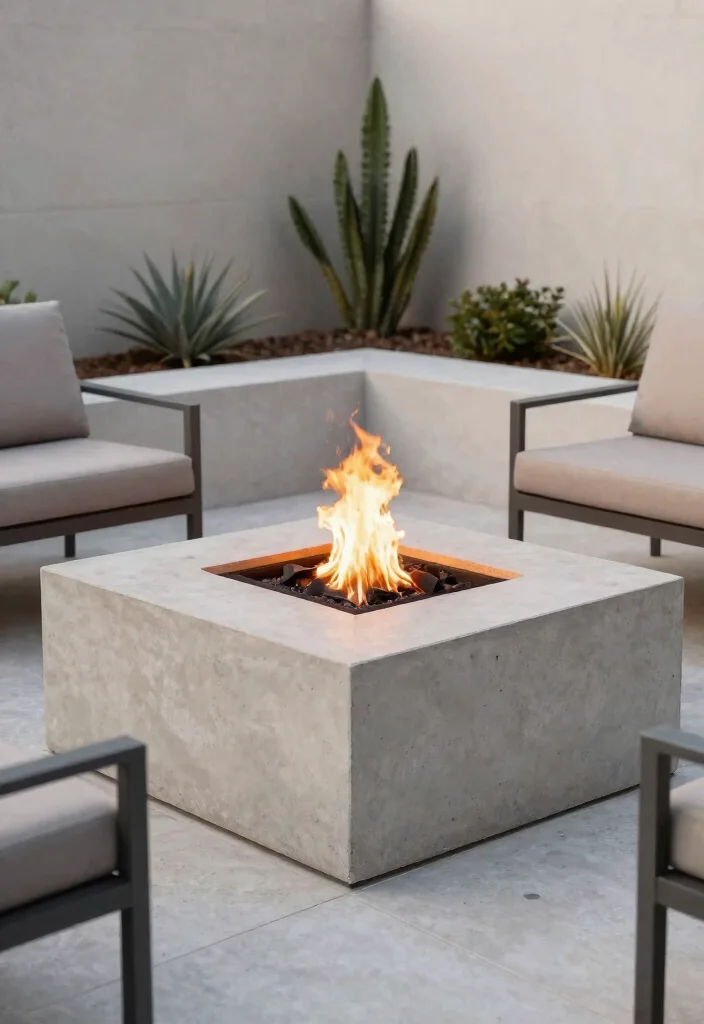 14 Outdoor Fire Pit Ideas That Work on Tight Budgets - 5. Concrete Block Fire Pit 1