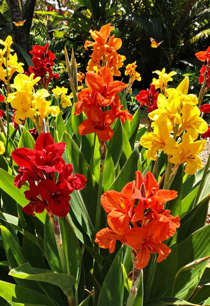 14 Outdoor Tropical Plants for Full Sun That Don't Need Shade - 10. Canna Lily 1