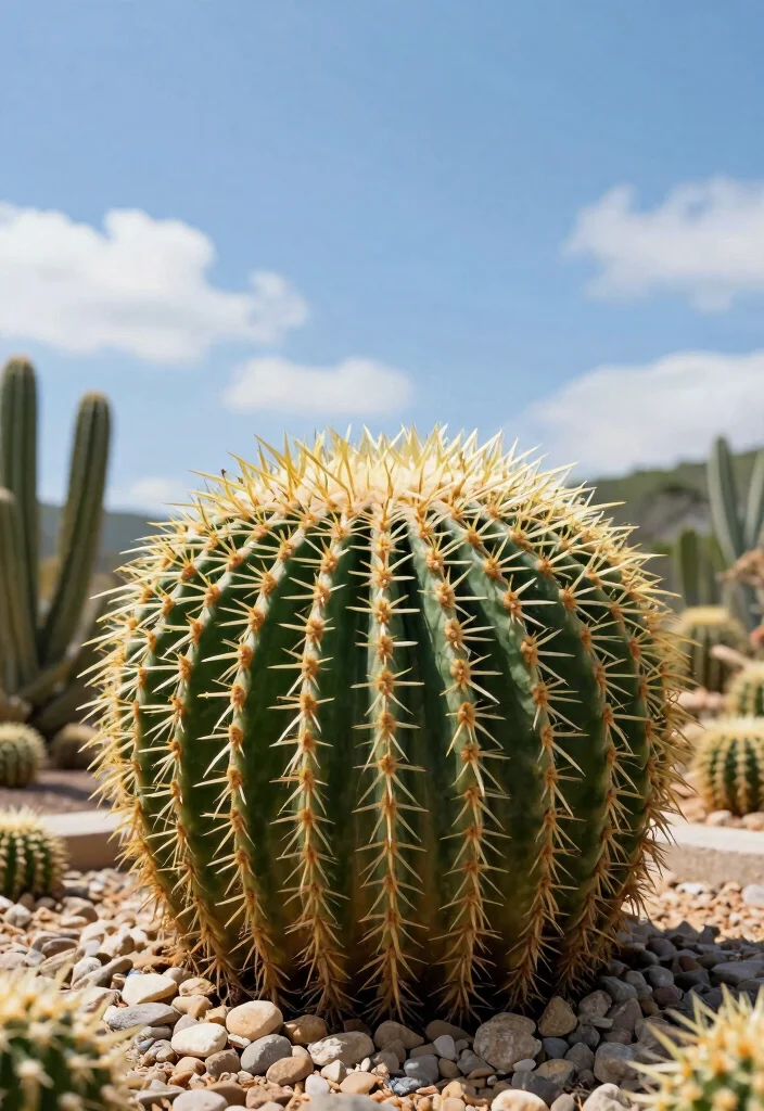 14 Outdoor Tropical Plants for Full Sun That Don't Need Shade - 12. Golden Barrel Cactus 1