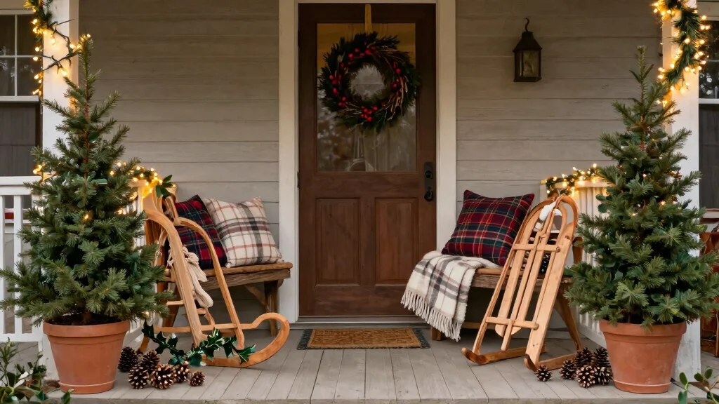 14 Rustic Christmas Front Porch Ideas on a Budget That Feel Cozy