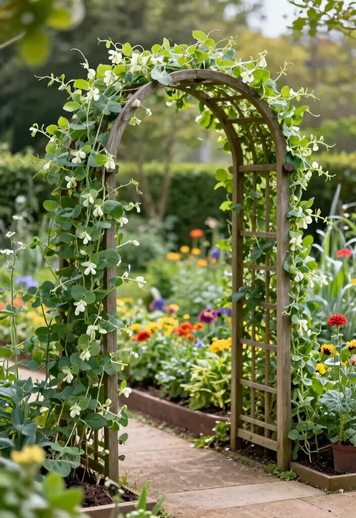 14 Snap Pea Trellis Ideas That Fit in Raised Beds and Small Plots - 10. Archway Trellis 1