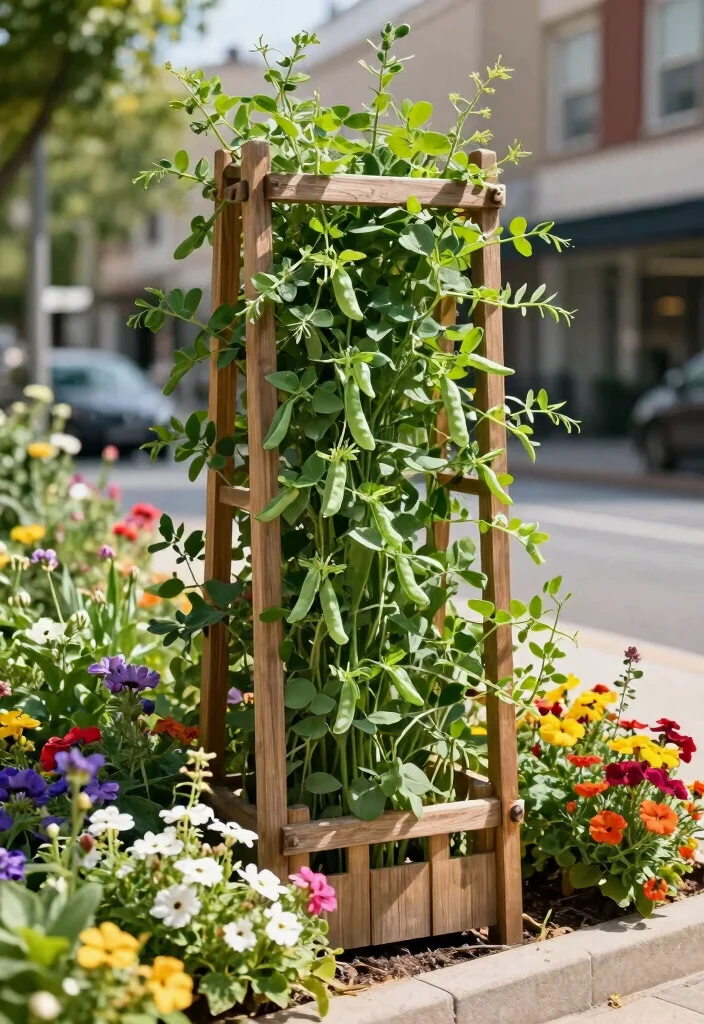 14 Snap Pea Trellis Ideas That Fit in Raised Beds and Small Plots - 11. Garden Fence Trellis 1