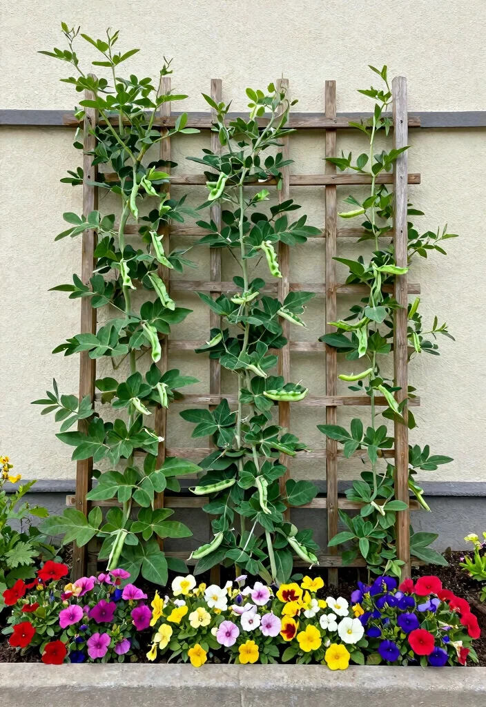 14 Snap Pea Trellis Ideas That Fit in Raised Beds and Small Plots - 13. Espalier Trellis 1