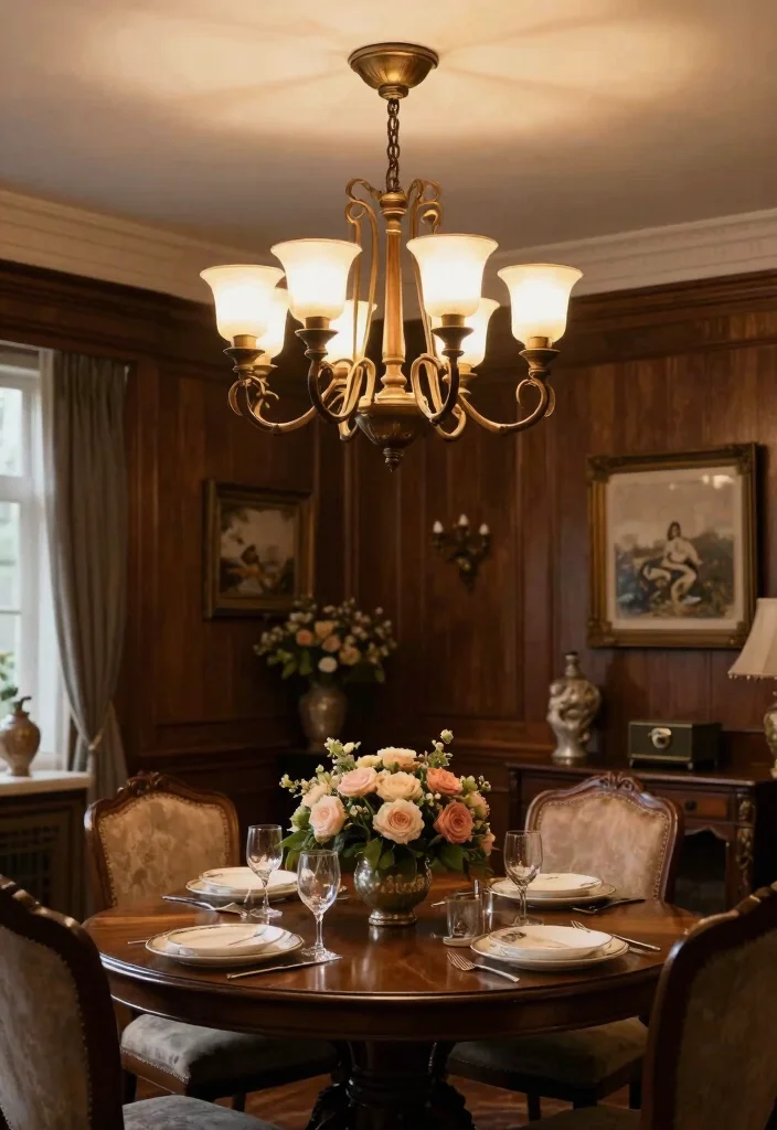 14 Wood Ceiling Lamp Ideas That Add Warmth Without Going Rustic - 6. Vintage Vibes: Classic Reimagined 1