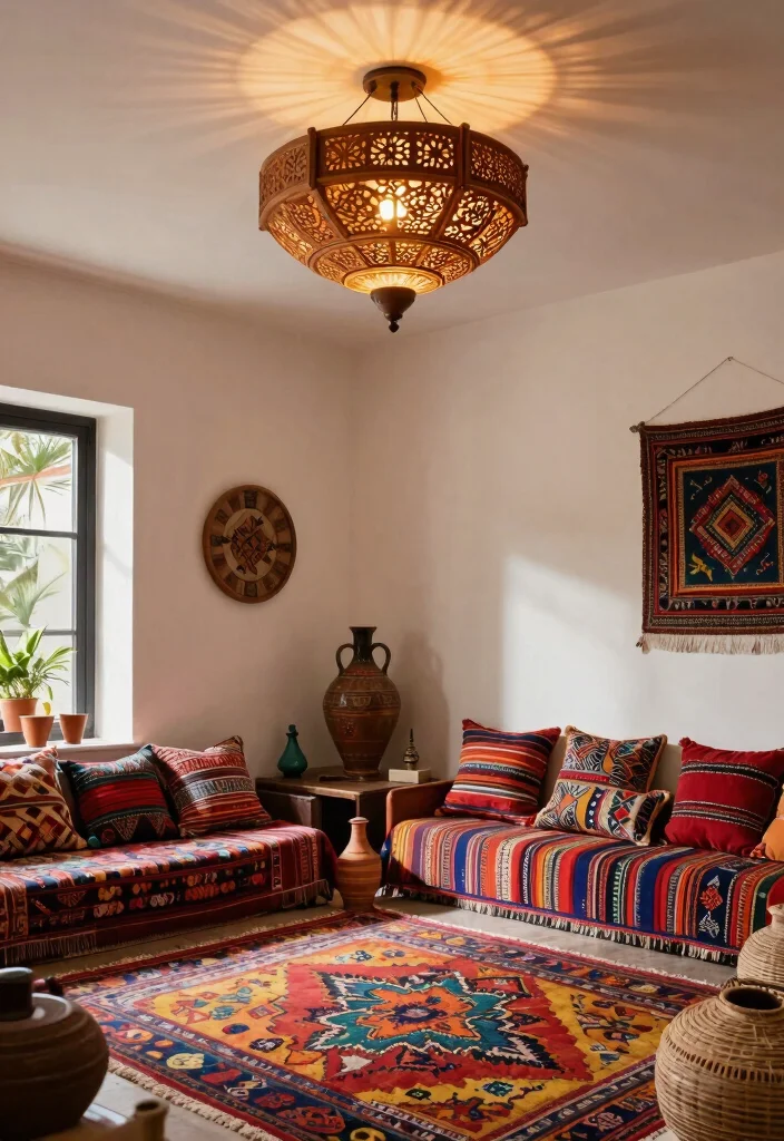 14 Wood Ceiling Lamp Ideas That Add Warmth Without Going Rustic - 7. Global Influence: Cultural Richness 1