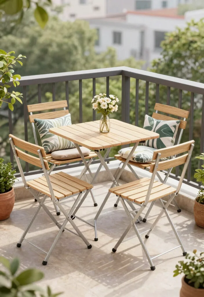 15 Balcony Decor Ideas for Small Spaces That Don't Block Light - 3. Compact Furniture Choices 1