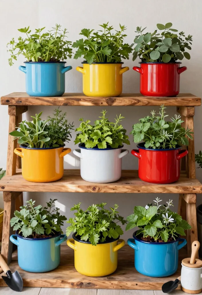 15 Country Farmhouse Decor Ideas That Feel Cozy Not Cluttered - 10. Colorful Vintage Enamelware 1