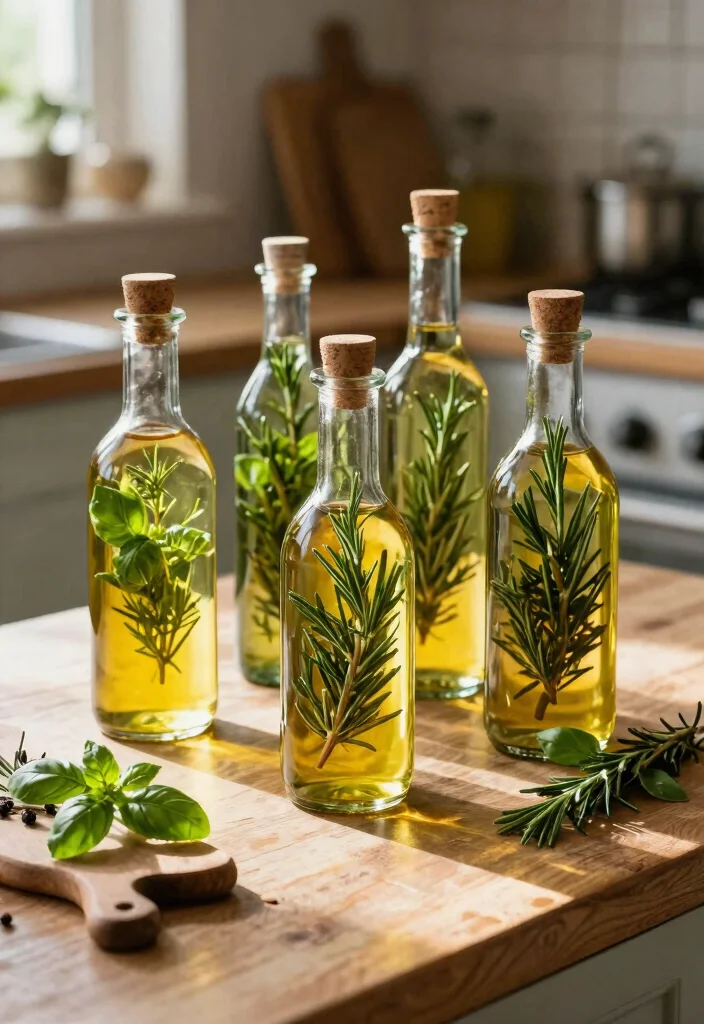 15 Country Farmhouse Decor Ideas That Feel Cozy Not Cluttered - 14. Herb-Infused Oils and Vinegars 1