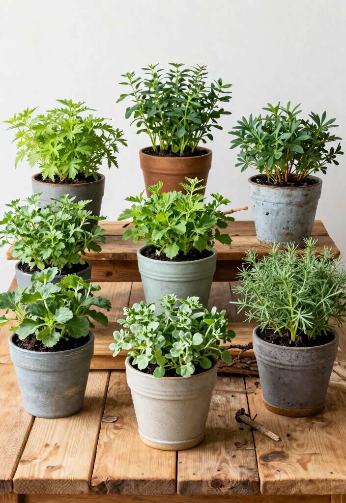 15 Country Farmhouse Decor Ideas That Feel Cozy Not Cluttered - 15. Seasonal Herb Displays 1