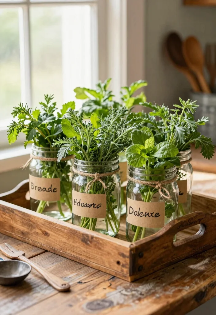 15 Country Farmhouse Decor Ideas That Feel Cozy Not Cluttered - 2. Vintage Mason Jar Planters 1