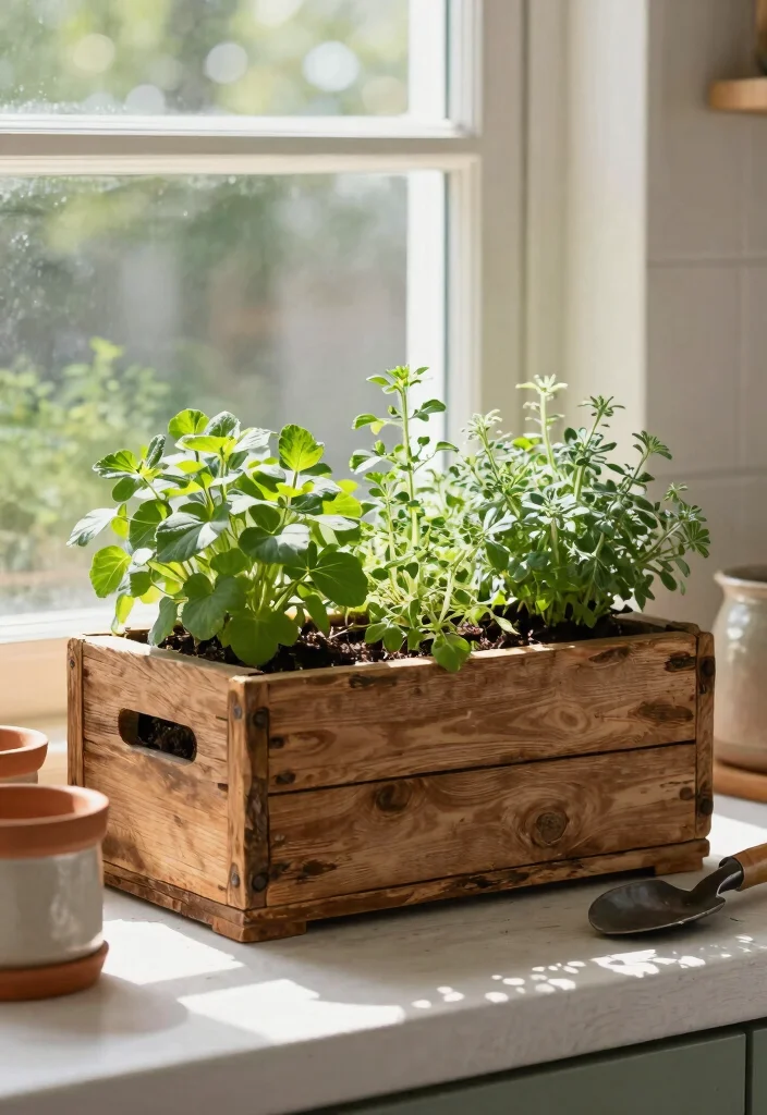 15 Country Farmhouse Decor Ideas That Feel Cozy Not Cluttered - 6. Rustic Wooden Planters 1