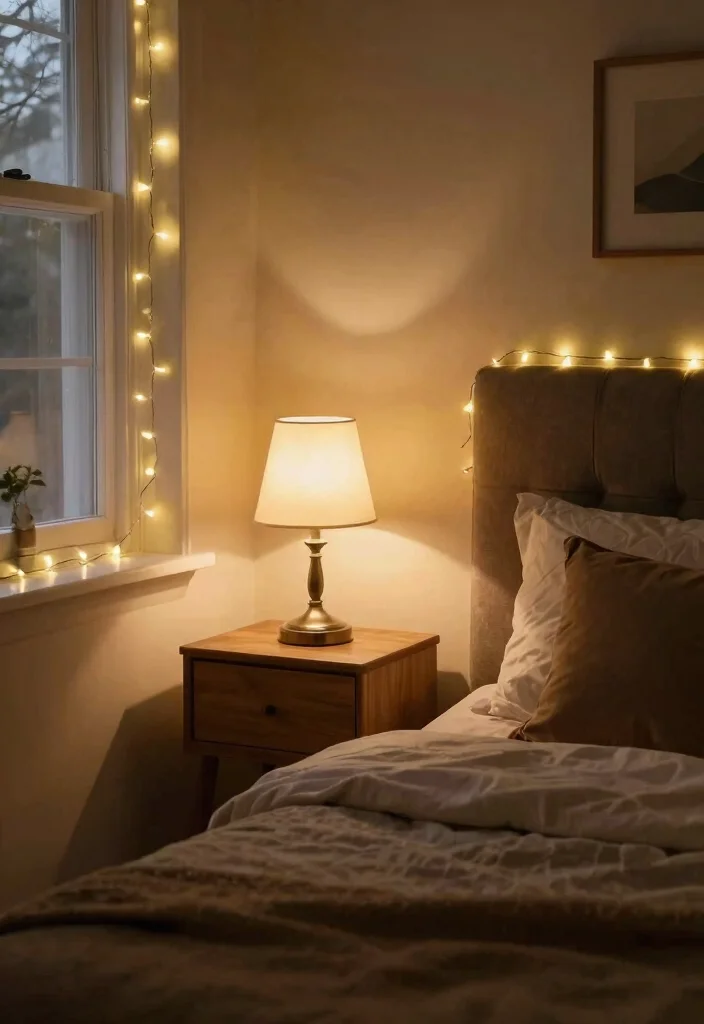 15 Cozy Farmhouse Bedroom Ideas on a Budget That Feel High-End - 11. Soft Ambient Lighting 1