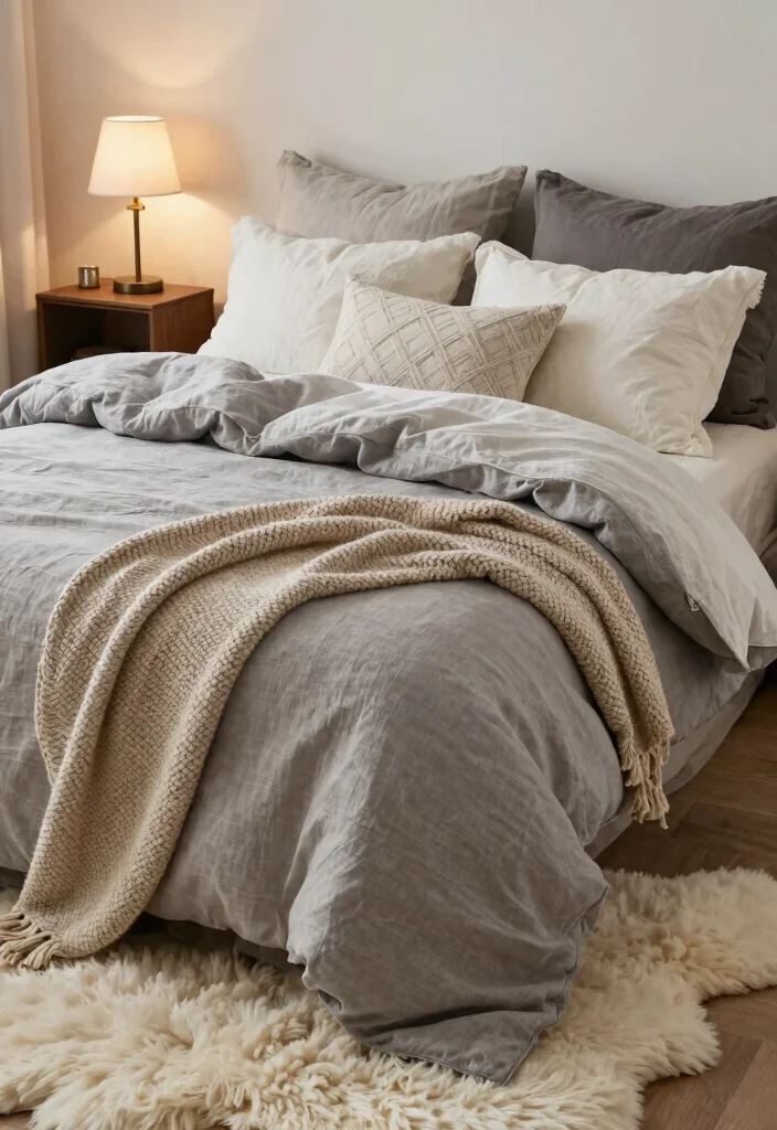 15 Cozy Farmhouse Bedroom Ideas on a Budget That Feel High-End - 2. Layer Your Textiles 1