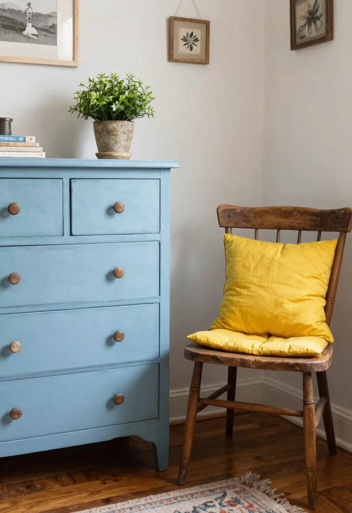 15 Cozy Farmhouse Bedroom Ideas on a Budget That Feel High-End - 8. Upcycled Furniture 1