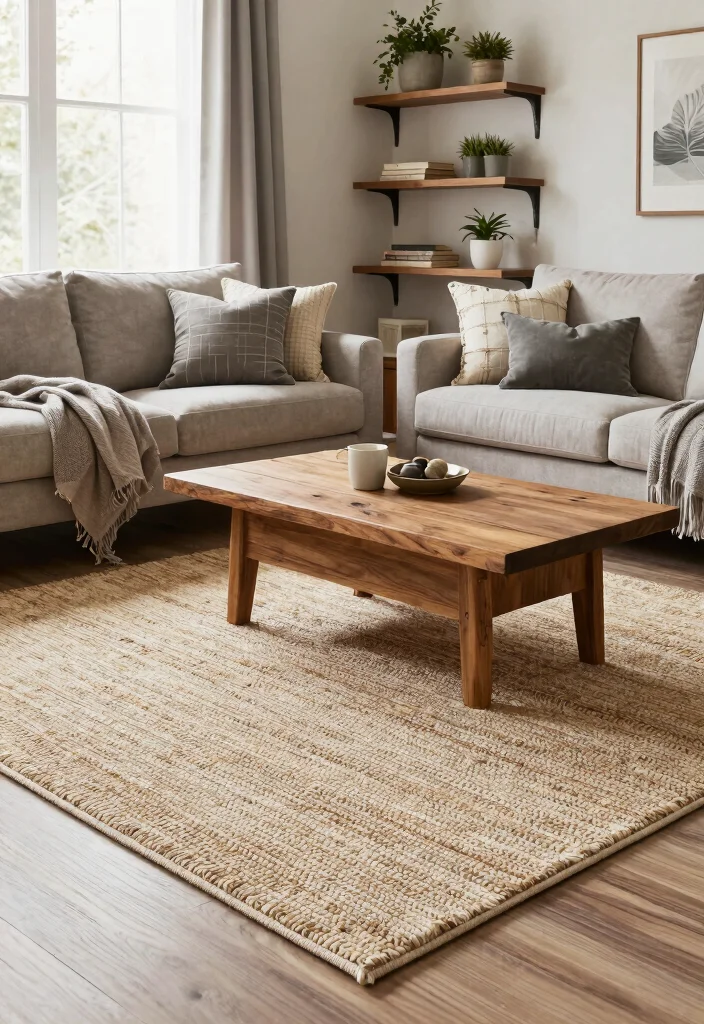 15 Farmhouse Rugs Living Room Ideas That Hide Stains and Wear - 8. Eco-Friendly Synthetic Rugs 1