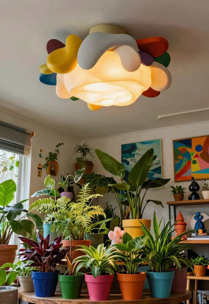 15 Flush Ceiling Lights for Low Ceilings That Don't Feel Cramped - 12. Artistic Flush Ceiling Lights 1