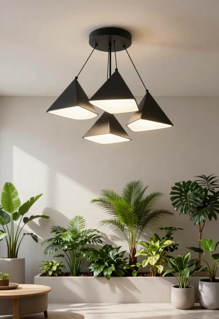 15 Flush Ceiling Lights for Low Ceilings That Don't Feel Cramped - 3. Geometric Flush Ceiling Lights 1