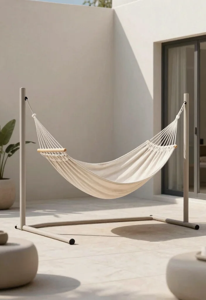 15 Hamacas para Patio Que Caben en Espacios Pequeños - 11. Minimalist Hammock 1